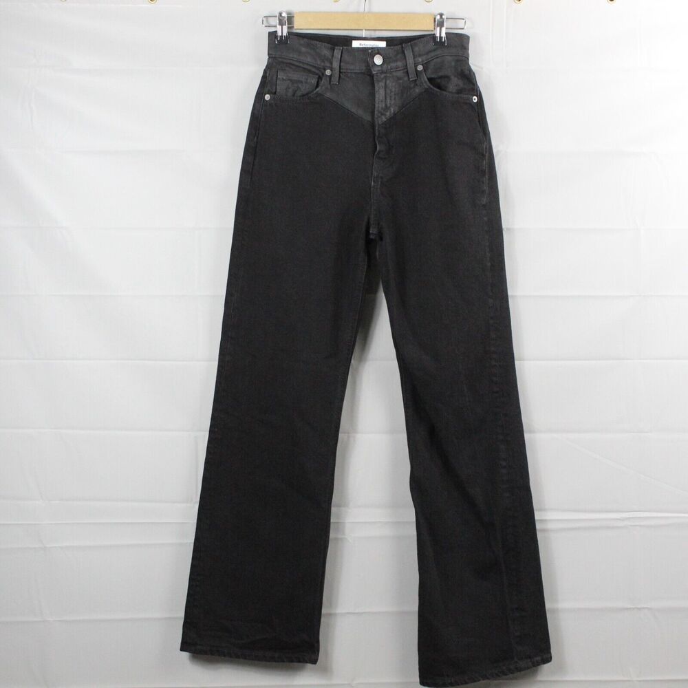 Montana High Rise Wide Leg Jeans Reformation Black Jeans - Picture 2 of 14